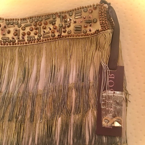 Stylin’ Gorgeous Fringe and Beaded Hale Bob Skirt! - Picture 2 of 4